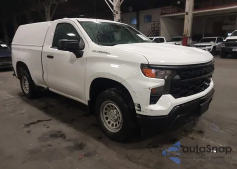 2023 Chevrolet Silverado 1500 2Wd Standard Bed Wt из США, поврежденный, VIN 3GCNAAEK3PG357732